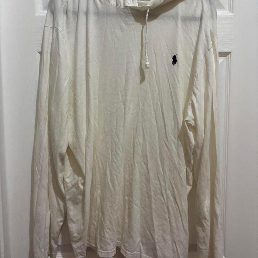 Polo-ralph-lauren Men's White and Cream Hoodie